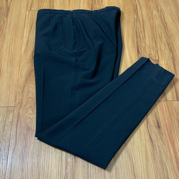 Prada Navy High Rise Straight Leg Trouser Pants - Picture 3 of 16